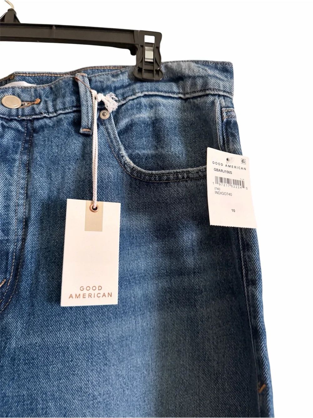 NWT Good American Good Barrel Relaxed Jeans - Picture 4 of 6